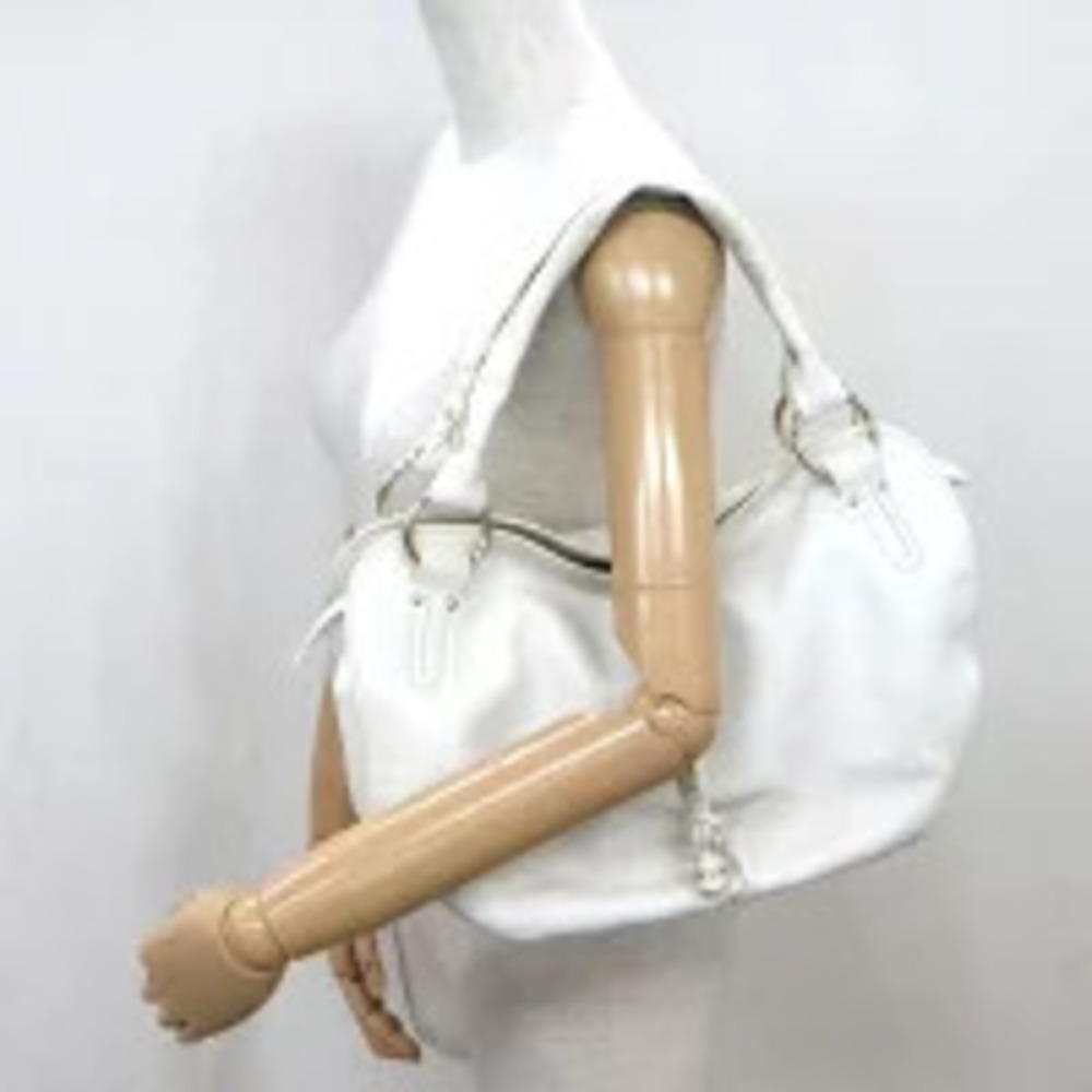 Celine Bittersweet Shoulder Bag White Leather Handbag - Picture 6 of 6